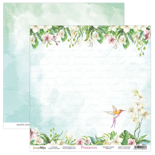 ScrapBoys Primavera 8x8 Inch Paper Pad