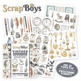 ScrapBoys Vintage 6x6 Inch Pop Up Paper Pad