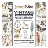 ScrapBoys Vintage 6x6 Inch Pop Up Paper Pad