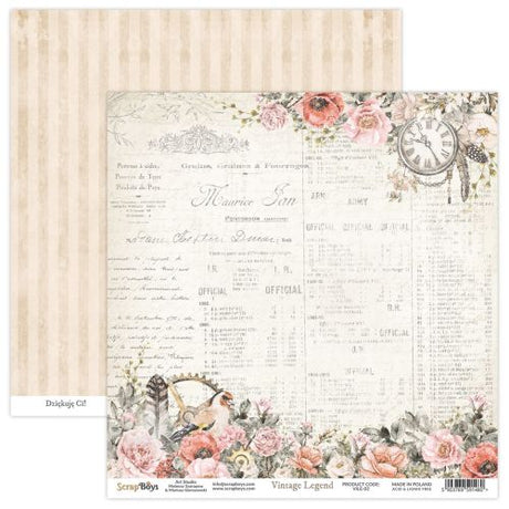 ScrapBoys Vintage Legend 6x6 Inch Paper Pad
