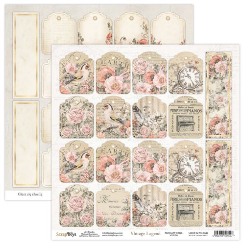 ScrapBoys Vintage Legend 6x6 Inch Paper Pad