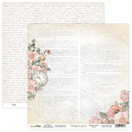 ScrapBoys Vintage Legend 8x8 Inch Paper Pad