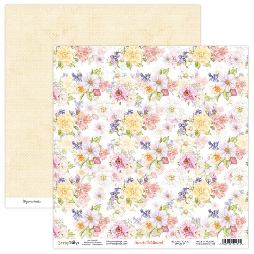 ScrapBoys Sweet Childhood 12x12 Inch Paper Pack - Postage as per Actual