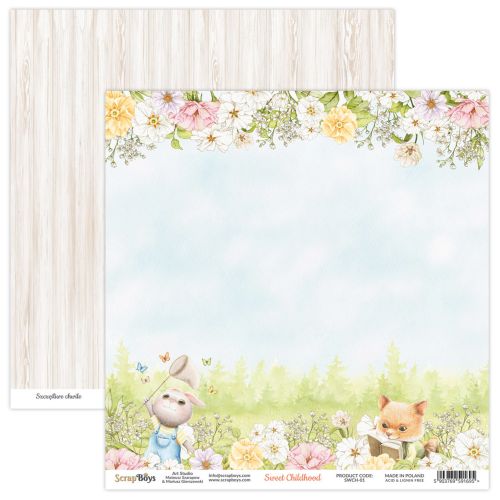 ScrapBoys Sweet Childhood 8x8 Inch Paper Pad