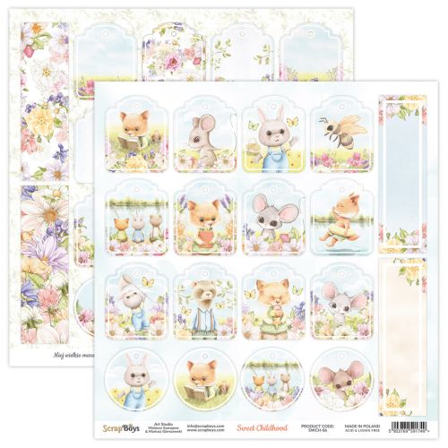 ScrapBoys Sweet Childhood 8x8 Inch Paper Pad