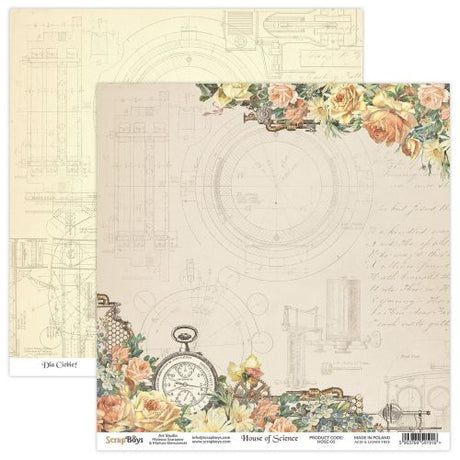 ScrapBoys House Of Science 6x6 Inch Paper Pad