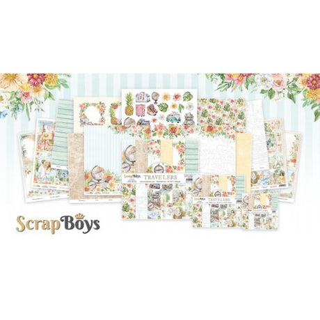 ScrapBoys Travelers 12x12 Inch Paper Pack - Postage as per Actual