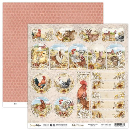ScrapBoys Old Farm 6x6 Inch Paper Pad