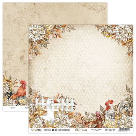 ScrapBoys Old Farm 8x8 Inch Paper Pad