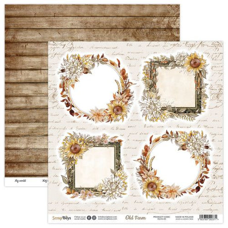 ScrapBoys Old Farm 8x8 Inch Paper Pad