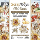 ScrapBoys Old Farm 6x6 Inch Pop Up Paper Pad