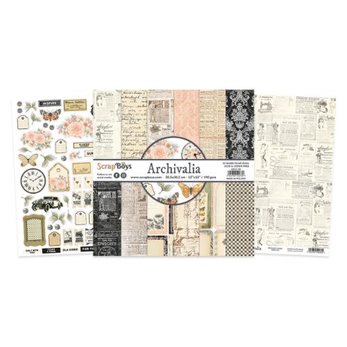 ScrapBoys Archivalia 12x12 Inch Paper Pack - Postage as per Actual