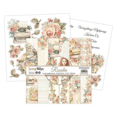 ScrapBoys Rosalia 6x6 Inch Paper Pad