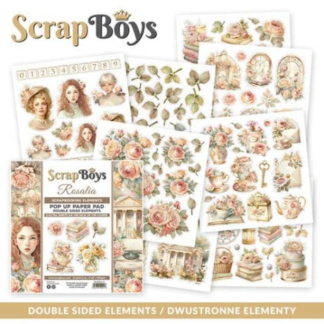 ScrapBoys Rosalia 6x6 Inch Pop Up Paper Pad