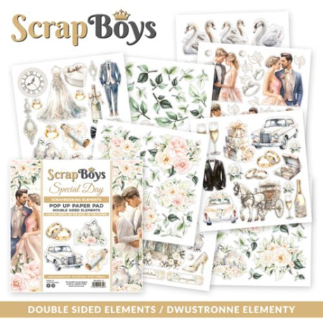 ScrapBoys Special Day 6x6 Inch Pop Up Paper Pad