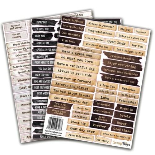 ScrapBoys Cut Out Stickers Sheets (3pcs) – Krafters Cart