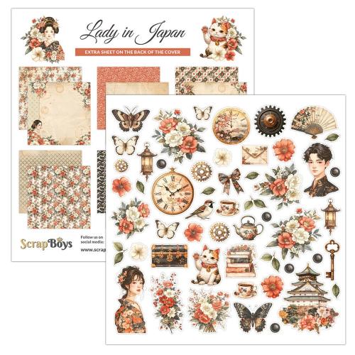 ScrapBoys Lady in Japan 12x12 Inch Paper Pad (SB-LAJA-08) - Postage as per Actual