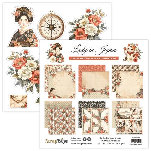 ScrapBoys Lady in Japan 6x6 Inch Paper Pad (SB-LAJA-09)