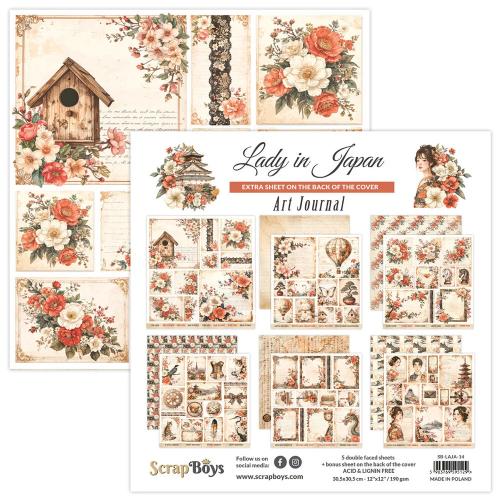 ScrapBoys Lady in Japan 12x12 Inch Art Journal (SB-LAJA-14) - Postage as per Actual