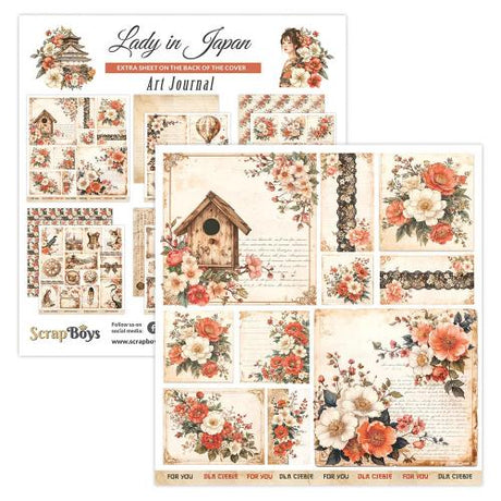 ScrapBoys Lady in Japan 12x12 Inch Art Journal (SB-LAJA-14) - Postage as per Actual