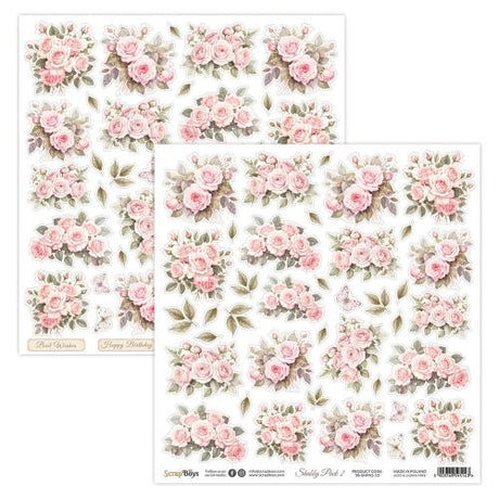 ScrapBoys Shabby Pack 2 6x6 Inch Pop Up Paper Pad (SB-SHPA2-11)