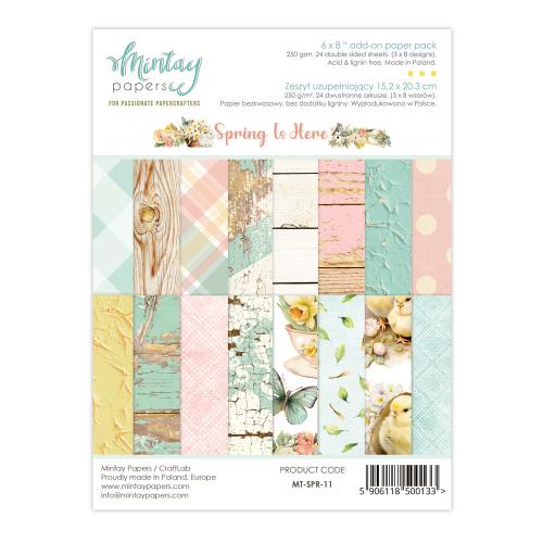 Mintay - 6 x 8 Add-On Paper Pad - Spring Is Here (MT-SPR-11)