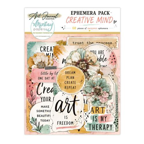 Mintay Art Journal Ephemera Pack Creative Mind (68pcs) (MT-ART-C08)