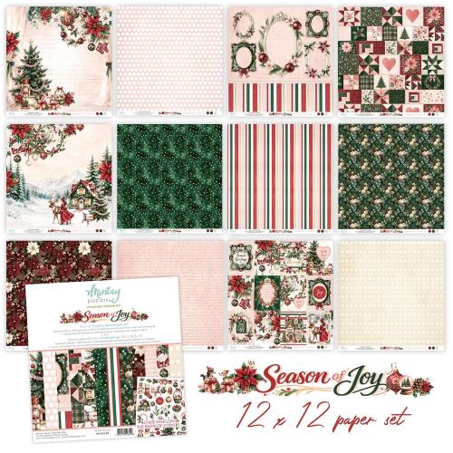 Mintay Season of Joy 12x12 Inch Scrapbooking Paper Set (MT-SOJ-07) - Postage as per Actual
