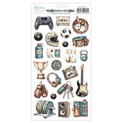 Mintay Man Cave 6x12 Inch Paper Stickers Elements (MT-MAN-12) - Postage as per Actual