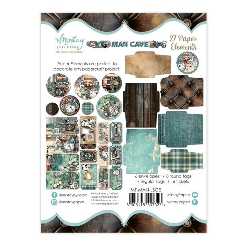 Mintay Man Cave Paper Elements (27pcs) (MT-MAN-LSCE)