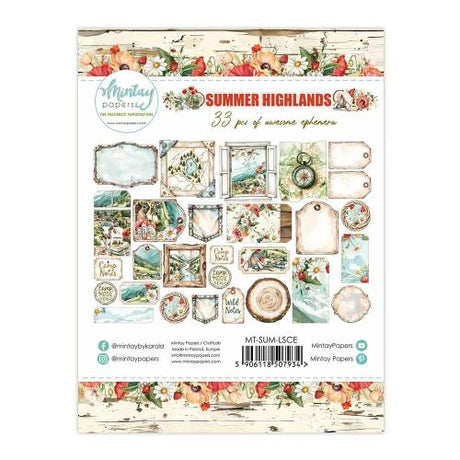 Mintay Summer Highlands Paper Ephemera (33pcs) (MT-SUM-LSCE)