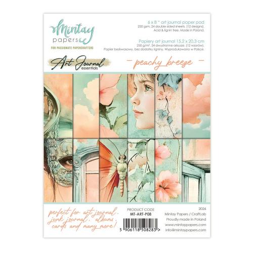 Mintay Art Journal Paper Pad 6x8 Inch Peachy Breeze (MT-ART-P08)