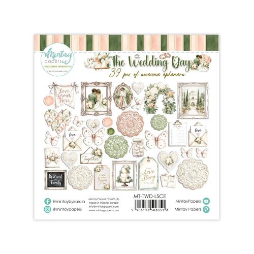 Mintay The Wedding Day Paper Ephemera (39pcs) (MT-TWD-LSCE)