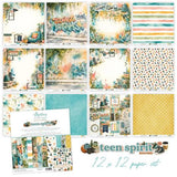 Mintay Teen Spirit 12x12 Inch Scrapbooking Paper Set (MT-TSP-07) - Postage as per Actual