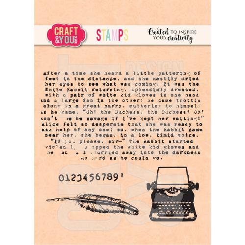 Craft & You Design Typewriter Stamps (CS049)