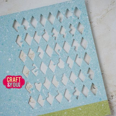 Craft & You Design Rhombus Background Dies (CW368)