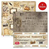 Craft & You Design Captured Moments 12x12 Inch Paper Set 250gsm (6sheets) (CPS-CM30-6) - Postage as per Actual