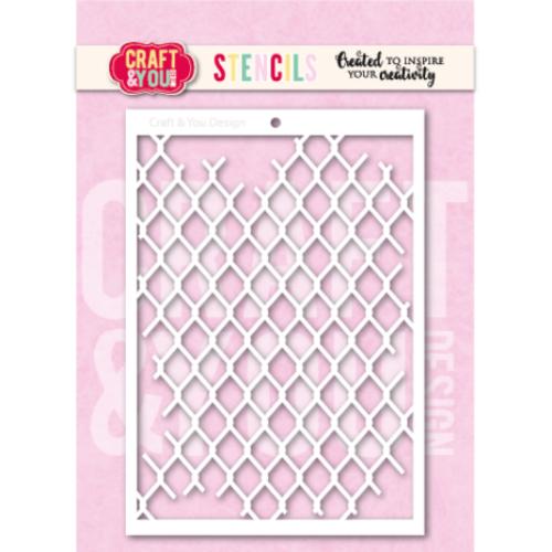 Craft & You Design Mesh A6 Stencil (SC014)