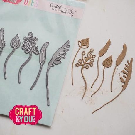 Craft & You Design Wildflowers Dies by Gosia (CW402)