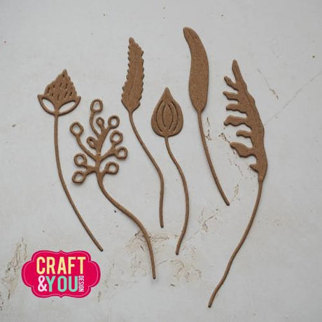 Craft & You Design Wildflowers Dies by Gosia (CW402)