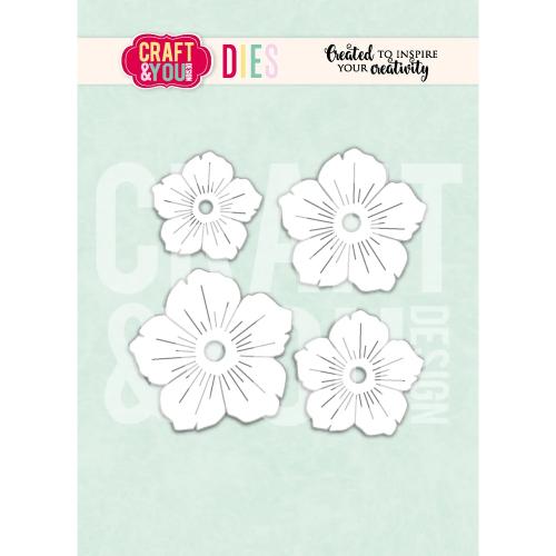 Craft & You Design Garden Flower 2 Dies by Gosia (CW404)