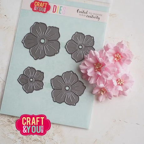 Craft & You Design Garden Flower 2 Dies by Gosia (CW404)
