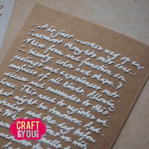 Craft & You Design Handwritten Tekst A6 Stencil (SC018)