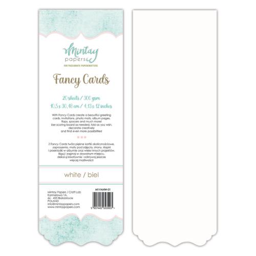 Mintay - Fancy Cards -White - FANW01 - Postage at per Actual