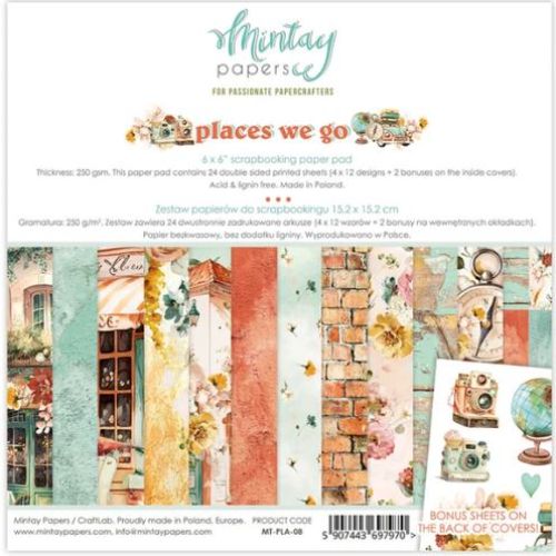 Mintay 6 x 6 Paper Pad - Places We Go