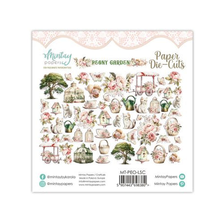 Mintay Paper Die-Cuts - Peony Garden, 60 pcs