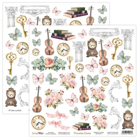 ScrapBoys Victorian Home 12x12 Inch Paper Pack - Postage as per Actual