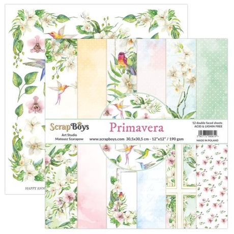 ScrapBoys Primavera 12x12 Inch Paper Pack - Postage as per Actual