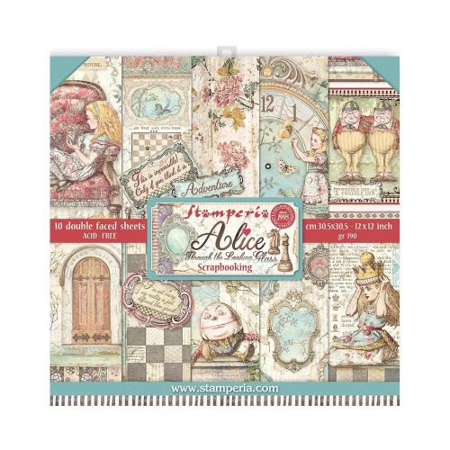 Stamperia - Scrapbooking Pad (12"x12") - Alice through the looking glass - Postage as per Actual