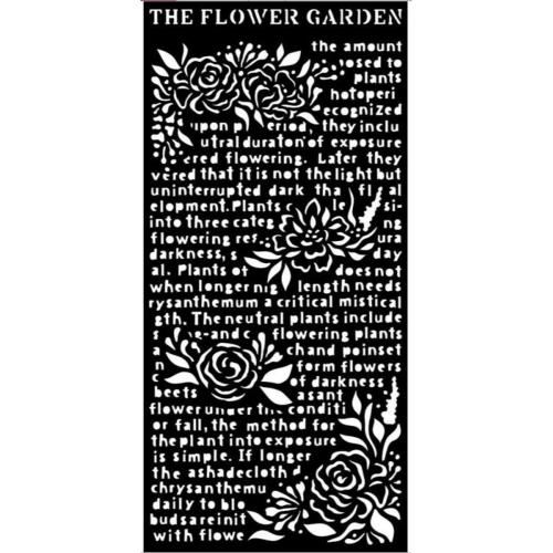 Stamperia - Thick stencil 12X25cm - Garden of Promises The Flower Garden (KSTDL61)